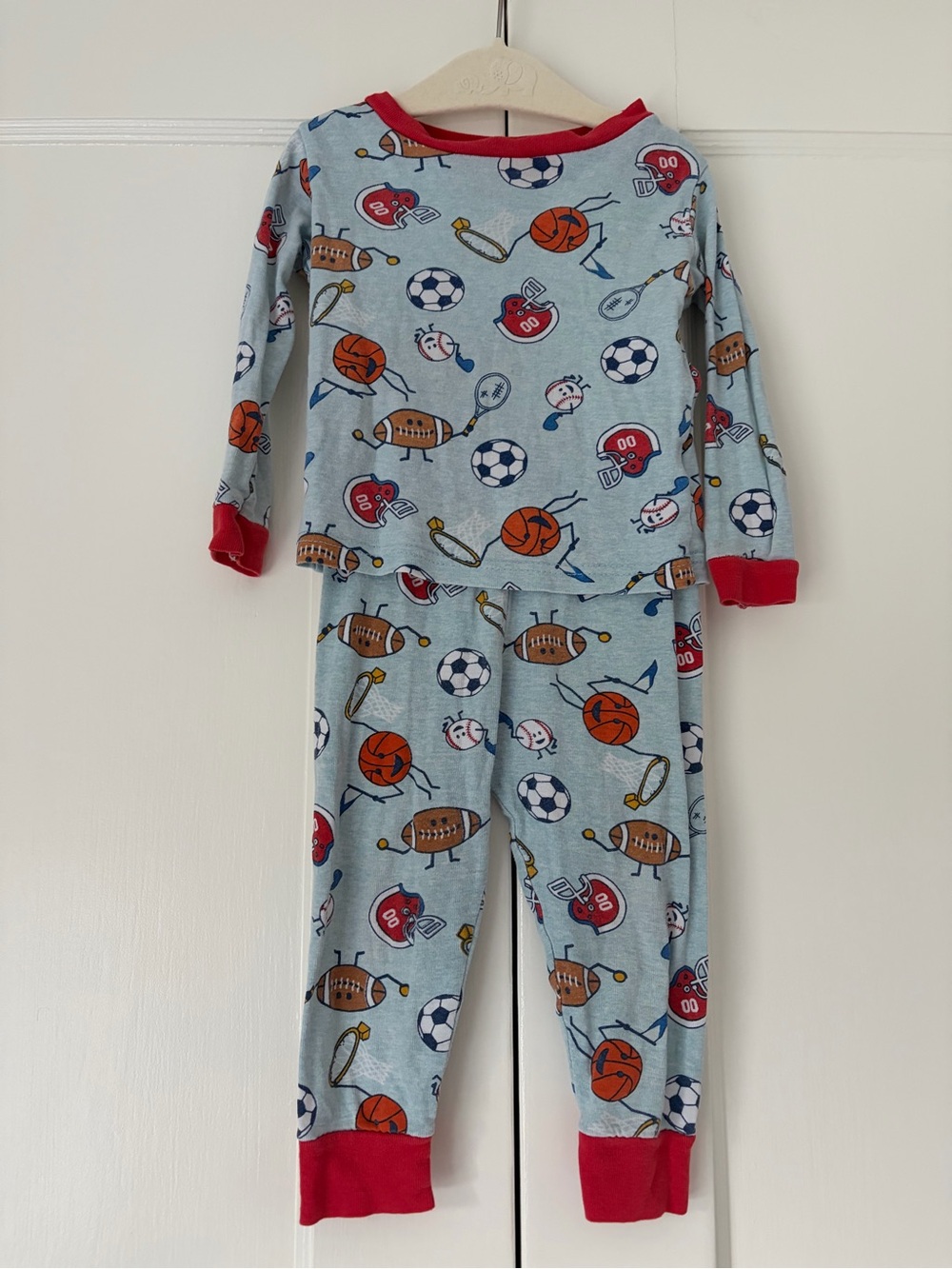 PJ & Me All-Star Sports 2-Piece Cotton Pajama Set Size 2T